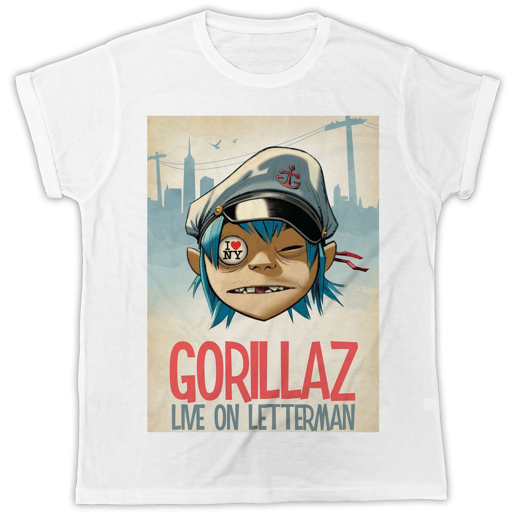เสื้อยืด-ผ้าฝ้าย-พิมพ์ลายโปสเตอร์ภาพยนตร์-gorillaz-nbf3f23r97r-er66wr11250-sd23wq11438-สําหรับผู้ชายเสื้อยืด