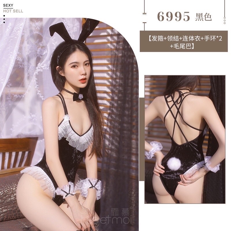 ภาพสินค้าชุดบันนี่กระต่าย ชุดคอสเพลย์ รุ่น BN024 ทับทิม พร้อมส่งจากไทย ชุดนอนไม่ได้นอน ชุดนอนเซ็กซี่ จากร้าน ramida555999 บน Shopee ภาพที่ 6