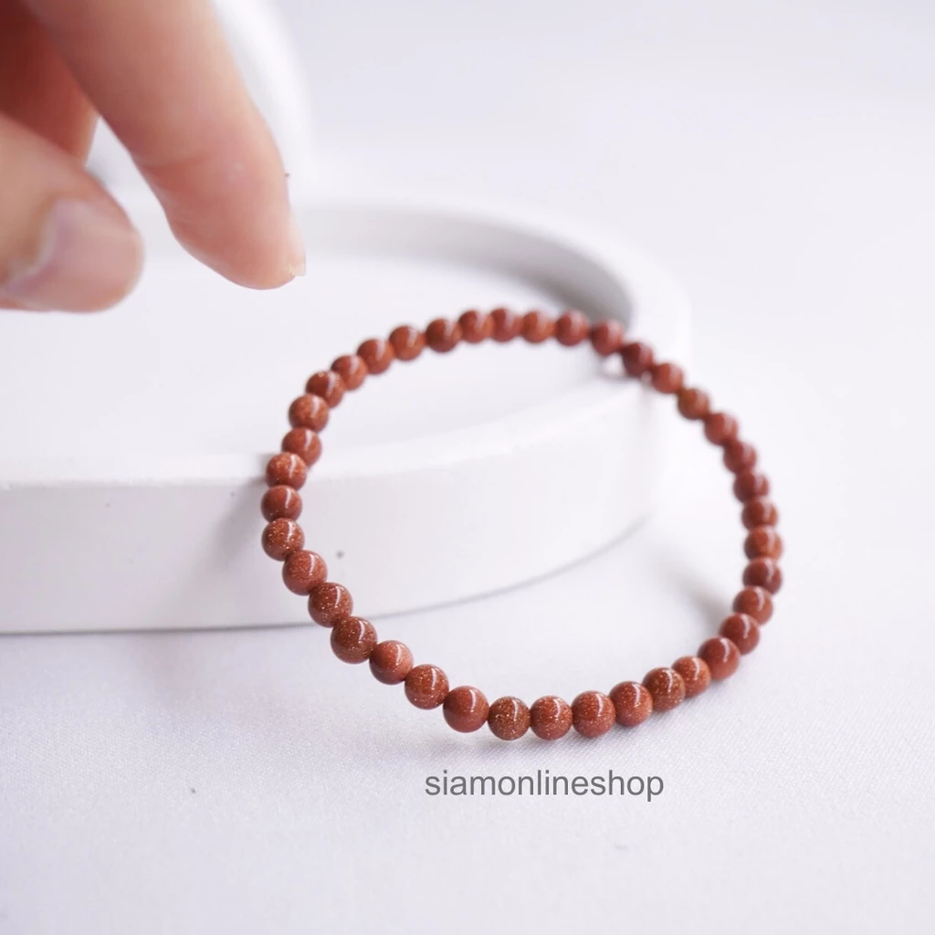 Gold Stone หินมงคล หินทรายทอง เลือกขนาดเม็ดหินได้ (4-20 มม.) หินแห่งความเจริญรุ่งเรือง สร้อยข้อมือหินแท้ https://wayoza.com