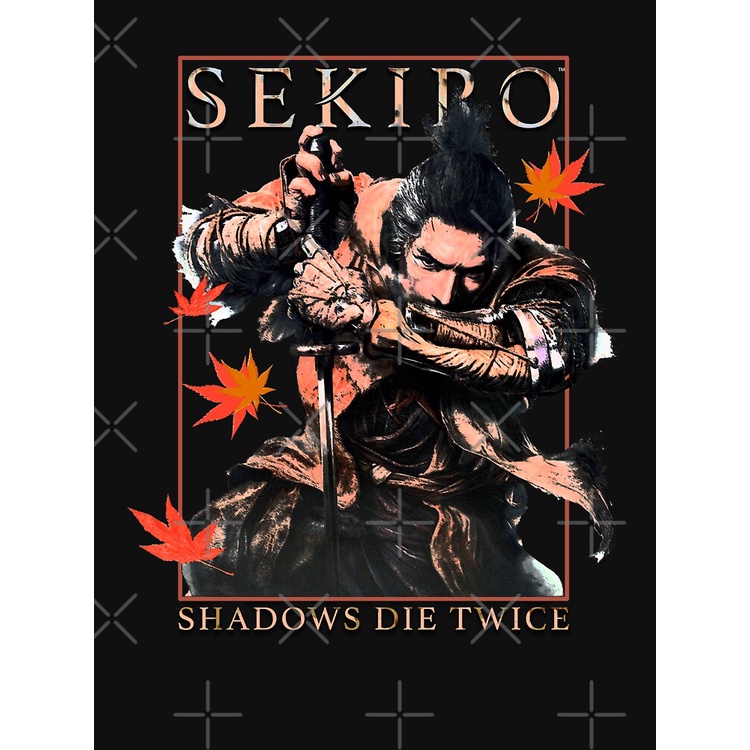 photo-man-top-shadows-die-twice-เสื้อยืด-เซกิโระ-เสื้อคู่-samurai-video-game-shinobi-sekiro-essential-t-shirt-women