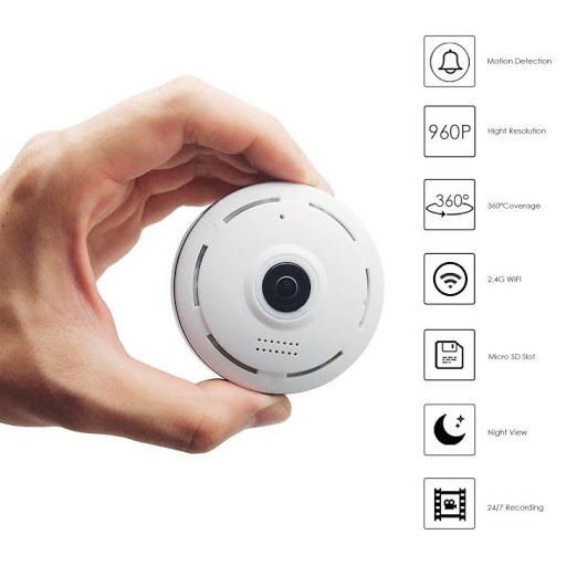 กล้องวงจรปิด-cctv-wifi-ip-camera-360-fisheye-panoramic-dome-camera-1-3mp-สามารถเชื่อมต่อโทรศัพท์ได้