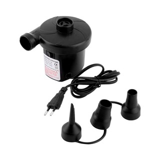 เครื่องสูบลม ที่สูบลมไฟฟ้า 3 หัว electric pump 3 in 1 (สีดำ