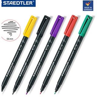 ภาพหน้าปกสินค้าSTAEDTLER lumocolor permanent marker #318F ปากกาเพอร์มาเน้นท์ ปากกาเขียนซีดี สเต็ดเลอร์ (ลบไม่ออก) ซึ่งคุณอาจชอบราคาและรีวิวของสินค้านี้