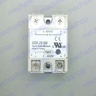 โซลิดสเตตรีเลย์ 25A solid state relay SSR-25DD 25A actually 3-32V DC TO 5-220V DC