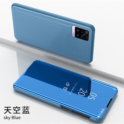 ส่งจากไทย-เคสโทรศัพท์ฝาพับเงา-case-vivo-v20-เคสฝาเปิดปิดเงา-กรณีสมาร์ทฝาครอบกระจกแบบตั้งเคสโทรศัพท์ฝาหลัง