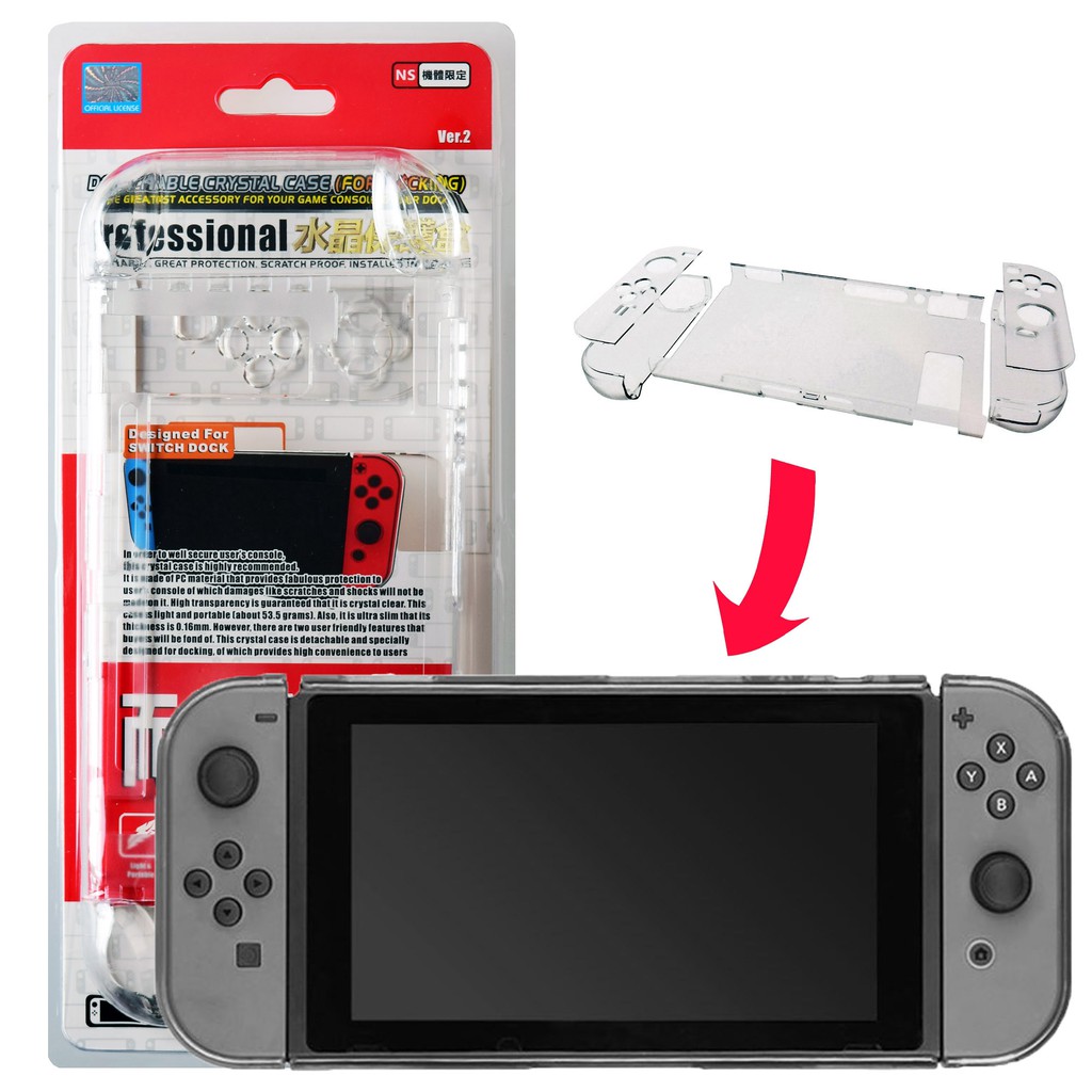 ภาพหน้าปกสินค้าเคสใสเกม Nintendoswitch Accessories Crystal case เคสใสแบบบาง สามารถเสียบลง DOCKING ได้ทันที โดยไม่ต้องแกะออก จากร้าน gmconsole_bkp บน Shopee