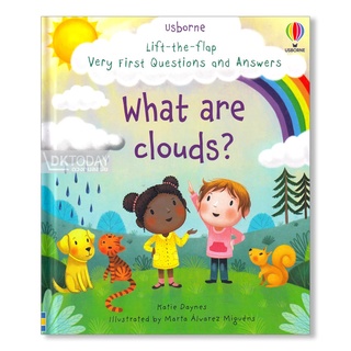 DKTODAY หนังสือ USBORNE LIFT-THE-FLAP VERY FIRST Q&amp;A :WHAT ARE CLOUDS? (AGE 3+)