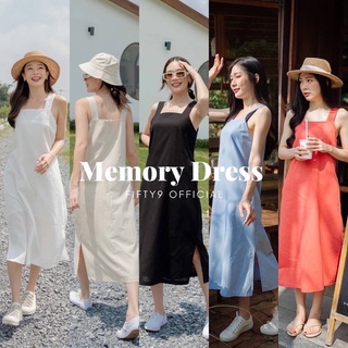 Memory Dress เดรสเนื้อผ้าลินิน (59P13)