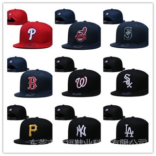 ใหม่ล่าสุด หมวกบ็อกเซอร์ลําลอง ผ้าฝ้ายแท้ ปักลาย New York Yankees Los Angeles Dodges Boston สีแดง eSnn uG0i