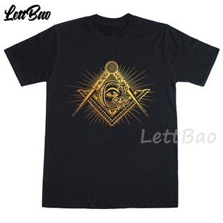 Golden Freemasonic Creative Art Design T-shirts with Short Sleeves Summer Cool Shirts Harajuku 1 T Shirt Mens C