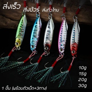 ไมโครจิ๊ก 10กรัม 15กรัม 20กรัม 30กรัม 1ชิ้น เหยื่อไมโครจิ๊ก Micro jig เหยื่อตกปลาทะเล ไมโคจิ๊ก เหยื่อจิ๊ก ตกปลาเก๋า R7