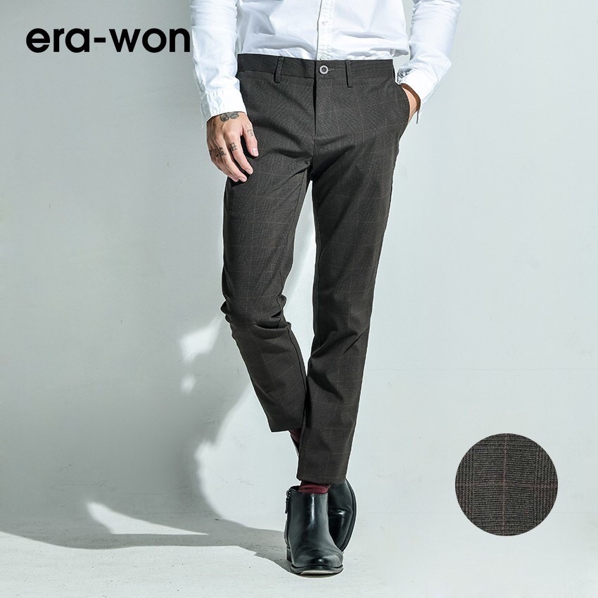 erawon-shop-0589ts-กางเกงสแลคขายาว-ทรงเดฟ-รุ่น-monotone-workday-สี-time-square