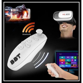 BBT VR Box 2.0 แถมรีโมท Joystick Bluetooth VR Glasses Headset แว่น 3D สำหรับสมาร์ทโฟนทุกรุ่น ขนาด 4.7นิ้ว-6นิ้ว (White)