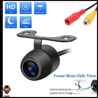 【เทอร์โมมิเตอร์】170 Degree Cmos Car Rear / Front / Side View Reversing Hd Back Pull Car Camera