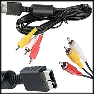 [Biho] Longer Length Replacement for PlayStation PS3 PS2 PS1 AV Audio Video Cable Cord Console System