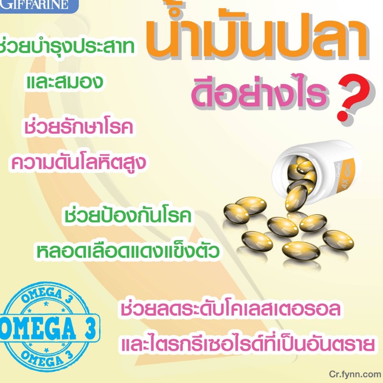 ภาพสินค้าเซตบำรุงข้อเข่า บำรุงสมอง น้ำมันปลา Fish oil/cal D-mag กิฟฟารีน แคลดีแมก โอเมก้า3,6,9 เสริมความจำ บำรุงข้อ กระดูกแข็งแรง จากร้าน giffarinefamily6395 บน Shopee ภาพที่ 4