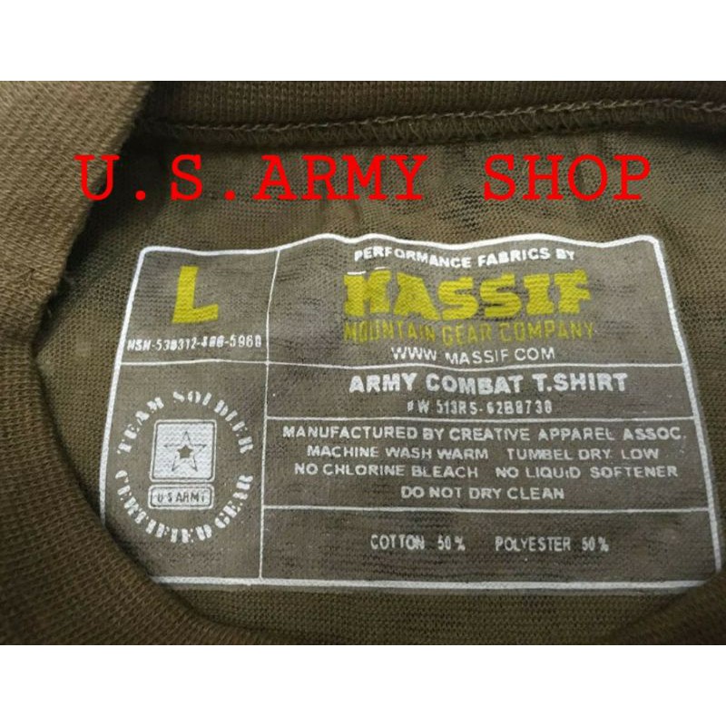 ภาพหน้าปกสินค้าเสื้อยืดทหาร MASSIF Army Combat T-Shirt 50/50 Digital Marines USMC Made in USA (แพค 3 ตัว) จากร้าน us.army_shop บน Shopee