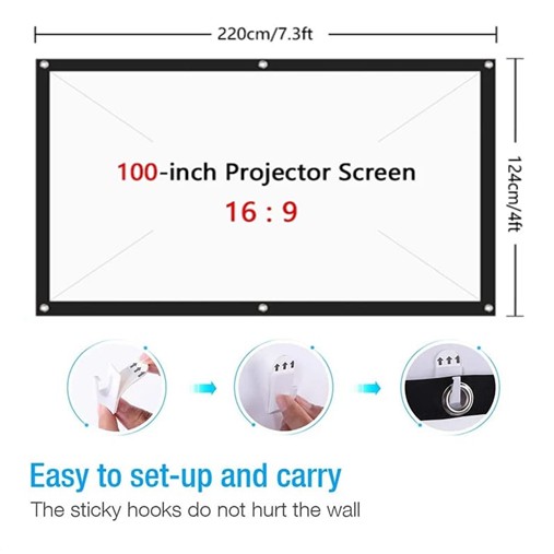 100-130-นิ้ว-จอโปรเจคเตอร์-16-9-anti-creaseโปรเจคเตอร์ภาพยนตร์-ผ้าใบสำหรับโฮมเธียเตอร์