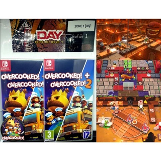 แผ่นเกมส์ Nintendo Switch  **Overcooked+2**   สินค้ามือ &lt;1&gt;