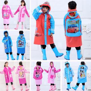 เสื้อกันฝนเด็ก ชุดกันฝน Cartoon Children Raincoat Rain Coat For Kids Boy Girl 【Ready Stock】