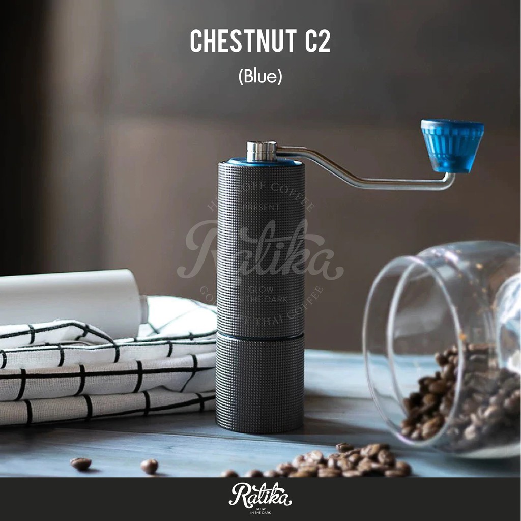 ราคาและรีวิวRatika  เครื่องบดเมล็ดกาแฟ TimeMore Chestnut C2 small Grinder