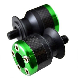 8 มม. อุปกรณ์เสริมคาร์บอนไฟเบอร์ swingarm spools slider สําหรับ kawasaki zx 10r 2011-2014