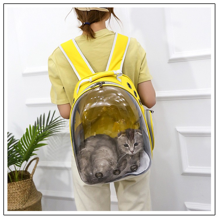 ภาพสินค้าPet Space Bag กระเป๋าใส่สัตว์​เลี้ยงทรงอวกาศ กระเป๋าใส่แมวและหมาแบบสะพายหลัง มี7สี C07 C47 จากร้าน li0961346816 บน Shopee ภาพที่ 7