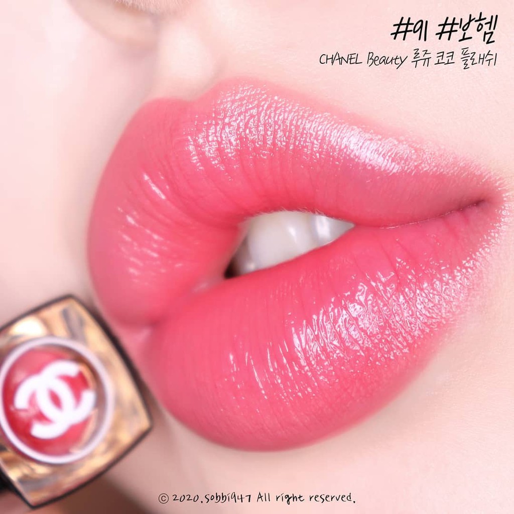 พร้อมส่ง Chanel #91 BOHÈME Rouge Coco Flash Lip Color