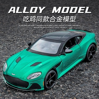 รถของเล่น สเกล 1/22 Aston Martin DBS Diecast อัลลอยด์ ดึงถอยหลัง รถเก็บสะสม ของขวัญ สําหรับเด็ก