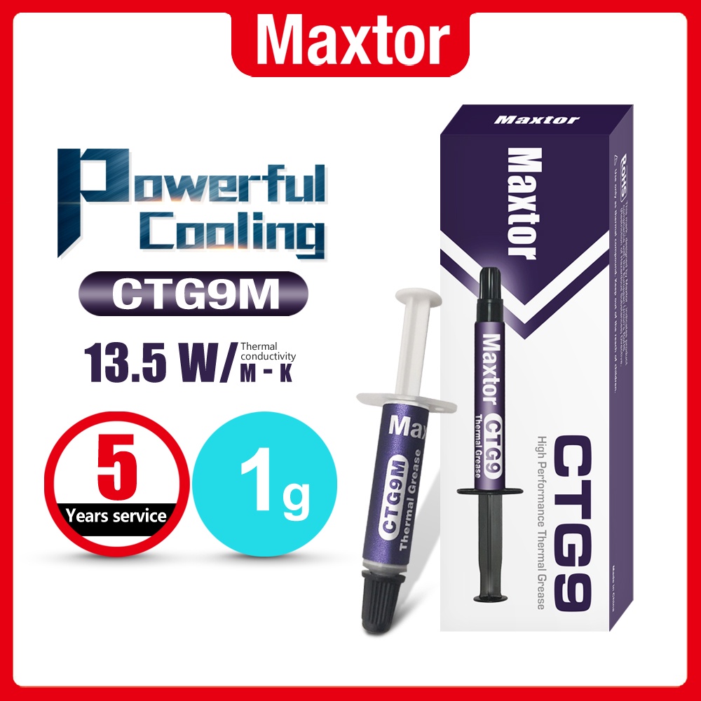 รุ่นใหม่-2022-maxtor-ctg9-1g-13-5w-mk-cpu-thermal-paste-grease-ซิลิโคนระบายความร้อนทา-led-silicone