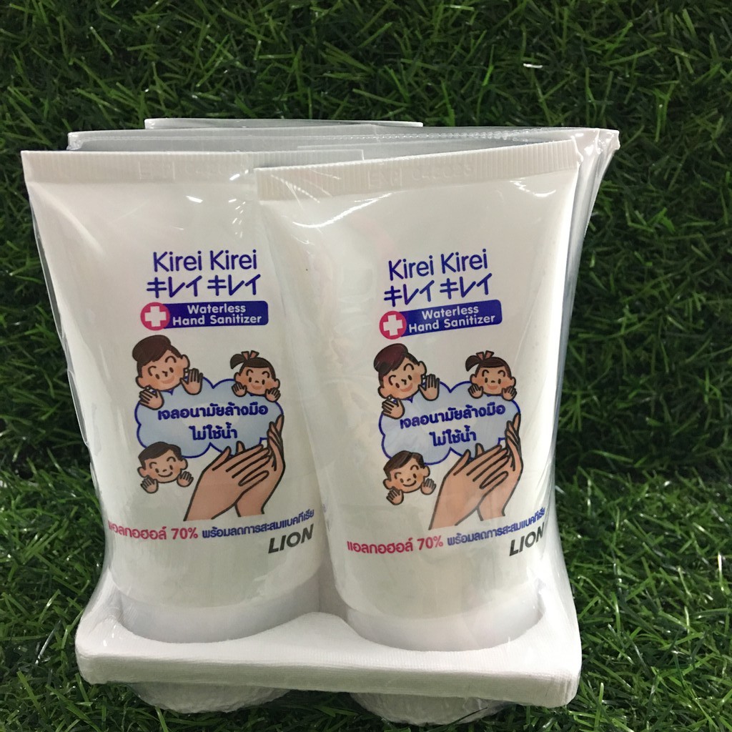 kirei-kirei-waterless-hand-sanitizer-เจลอนามัยล้างมือไม่ใช้น้ำ-50-มล-x-6-หลอด