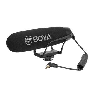 สินค้า Boya by-bm2021 super cadioid microphone ไมโครโฟนติดกล้อง สมาร์ทโฟน คอมพิวเตอร์ ไมค์อัดเสียง