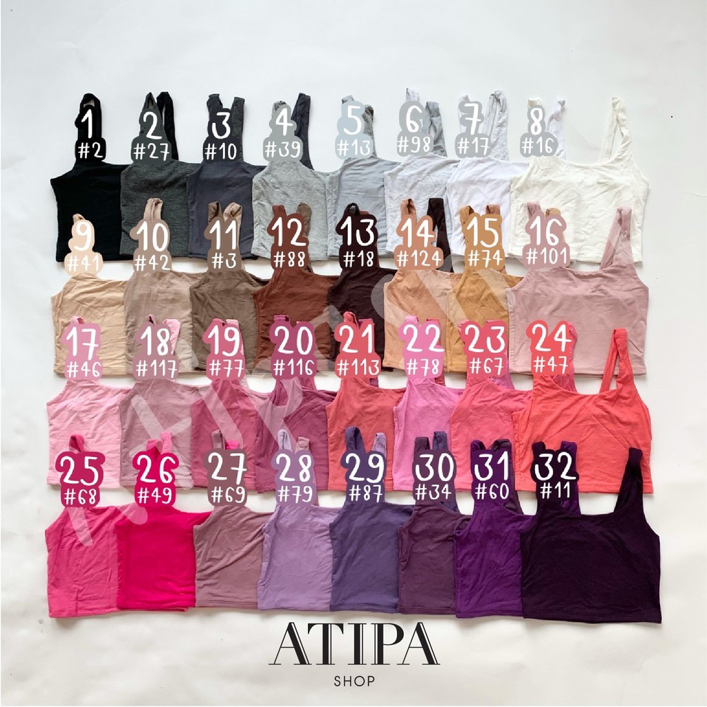 atipashop-kim-top-เสื้อกล้าม-ครอป-ผ้าเย็บสองชั้น-มีสีให้เลือกเยอะถึง-59-สี