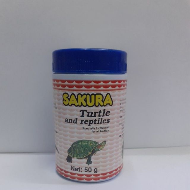 Sakura Turtle And Reptiles อาหารเต่าญี่ปุ่น(เต่าน้ำ) ขนาด50g. | Shopee ...