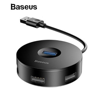 Baseus HUB อะแด็ปเตอร์วงกลม 4 in 1 Smart Converter Round Box Hub Adapter Type-C และ USB