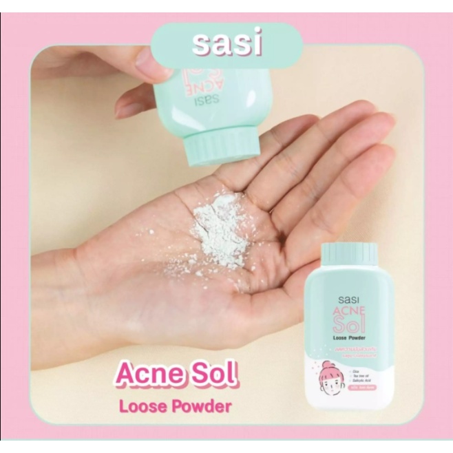 พร้อมส่ง-sasi-acne-sol-loose-powder-50-g