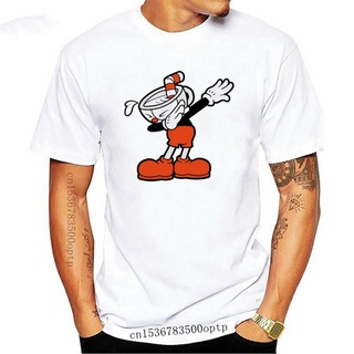 เสื้อยืด พิมพ์ลายกราฟฟิค Cuphead Dabbing BrineyBeard สไตล์เรโทร สําหรับผู้ใหญ่ ทุกเพศ ทุกวัย