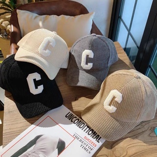 สินค้า CCAP หมวก หมวกแก๊ป ผ้าลูกฟูก หมวกแฟชั่น ใส่ได้ทั้งผู้ชายผู้หญิง