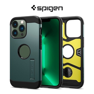 Spigen iPhone 13 Pro เคสเกราะที่ทนทาน เคสเกราะป้องกันสองชั้น และขาตั้งเสริม