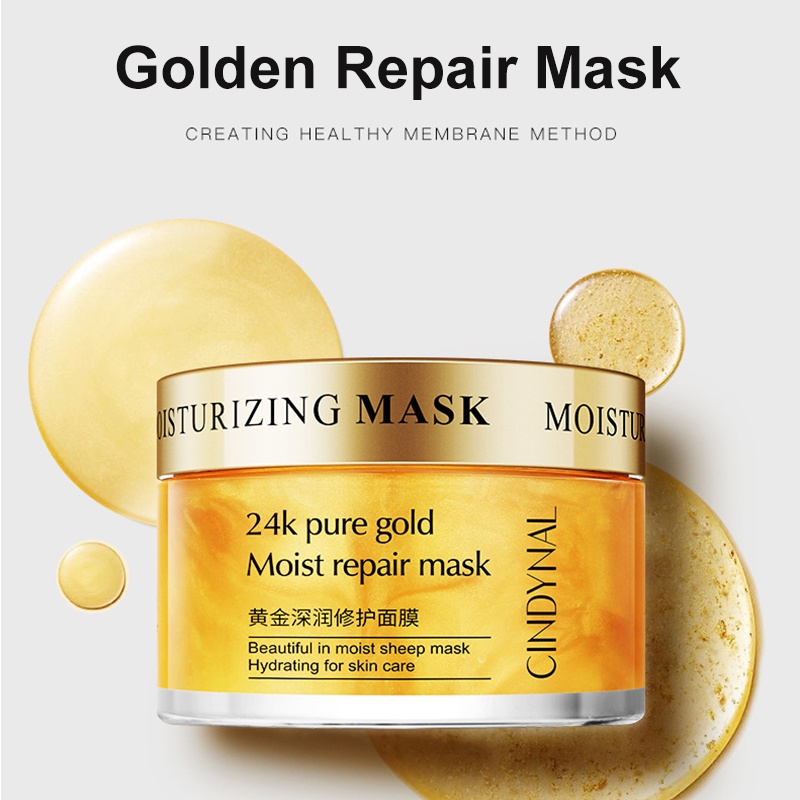 pure-gold-mask-มาส์กทองคำ-มาร์คหน้า-บำรุงผิวหน้าใส-ชะลอริ้วรอยก่อนวัย-ช่วยให้ผิวนุ่มเด้ง-เปล่งปลั่ง-กระจ่างใส-ผิวอ่อนเยาว์-repair-mask