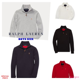 RALPH LAUREN COTTON HALF-ZIP PULLOVER (BOYS SIZE 8-20 YEARS)