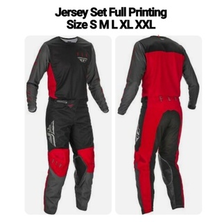 เสื้อกีฬาแขนสั้น พิมพ์ลาย Jerset Jersey สีดํา สีแดง 4 ชิ้น