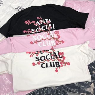 เสื้อยืด พิมพ์ลาย Anti Social Social Club ASSC cherry สําหรับผู้ชายและผู้หญิง