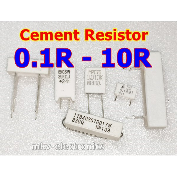 0R - 10R , Cement Resistor , Rกระเบื้อง รีซิสเตอร์ | Shopee Thailand