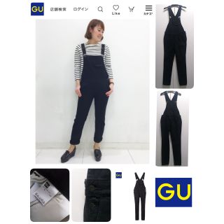 🐧GU Overalls jeans🐧 เอี๊ยมยีนส์แบรนด์จียู size  S