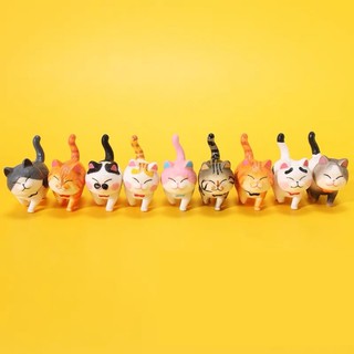 [ พร้อมส่งจากไทย 🥳 ] โมเดลแมวไข่อ้วน ฟิกเกอร์แมวเดิน4ขา