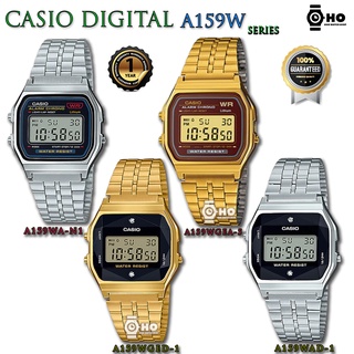 ภาพหน้าปกสินค้าCASIO รุ่น A159WA-N1 A159WGEA-5 A159WAD-1 A159WGED-1 รับประกัน1ปี นาฬิกาข้อมือ นาฬิกาผู้หญิง ของแท้100% ที่เกี่ยวข้อง