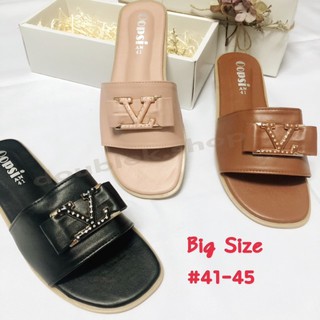 139.-  พร้อมส่ง ... รองเท้าแตะสวม แต่งอะไหล่ 41-45