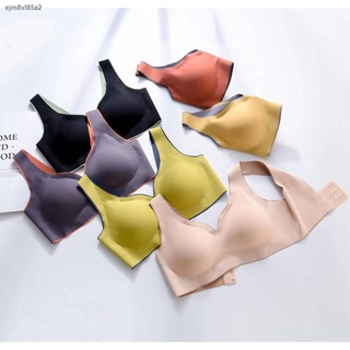 จัดส่งได้ตลอดเวลาสินค้าพร้อมส่งจากไทย💥Angle Bra 💥 (N500) สปอร์ตบราไร้โครงมีฟองน้ำ มีตะขอไร้ตะเข็บ เก็บทรงสวย