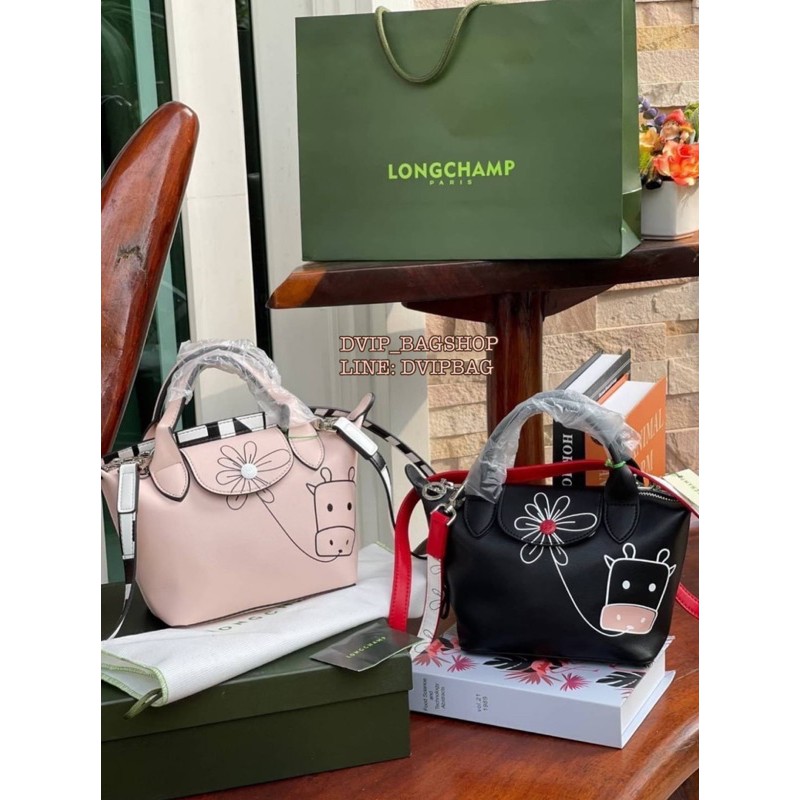 longchamp-year-of-ox-le-pliage-cuir-top-handle-bag-xs-แท้